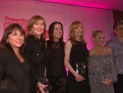 Marg Helgenberger, Kristin Chenoweth, Diane Salvatore, Holly Robinson Peete at the Prevention Magazine Presents The 2nd Annual Prevention Honors Hollywood Heroes Event at West Hollywood CA. (Footage by WireImage Video/Getty Images Entertainment Video) Stock Footage