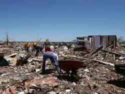 Series Of Tornadoes Rips Through Oklahoma City Area Stock Footage