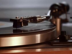 Turntable detail Stock Footage
