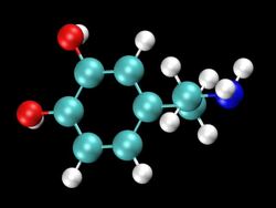 Animation of rotating Dopamine molecule Stock Footage