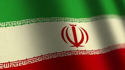 Iran flag - loop. 4K. Stock Footage
