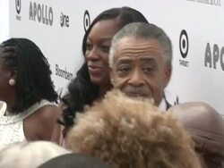 Al Sharpton and guest at the 2010 Apollo Theater Benefit Concert & Awards Ceremony - Arrivals at New York NY. (Footage by WireImage Video/GettyImages) Stock Footage