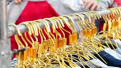 clothes rail Stock Footage