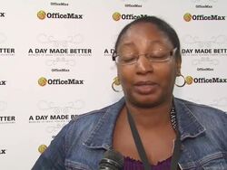 INTERVIEW: Beverly Harris on how she feels to be the winning teacher Stock Footage