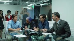 Women Banging On Glass Ceiling Stock Footage