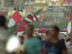 Crowds gathered on streets of Egypt News Clip