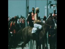 SYND 23 3 76 KING KHALID OF SAUDI ARABIA  VISITS HORSE RACE MEETING DURING HIS VISIT TO KUWAIT News Clip