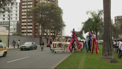 Demo protesting Humala's response to environmental concerns News Clip