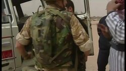 British Soldiers Searching Vehicles In Umm Qasr News Clip