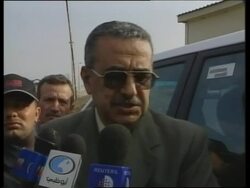 UN inspection team visits site south of Baghdad plus interior shots News Clip