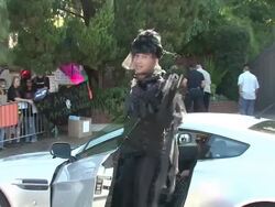 Michael Jackson Tribute At Jackson Family Home Stock Footage