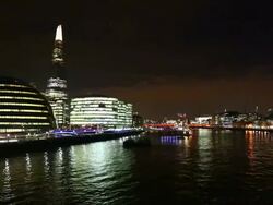 HD: City hall and the Shard skyscraper in London Stock Footage