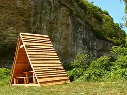 Small Wooden House Stock Footage