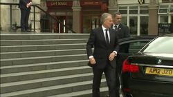 Tony Blair and Cherie Blair Arrive For 7/7 Bombing Memorial Service News Clip