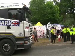 Anti Shale Gas Drilling Protests Continue in Balcombe News Clip