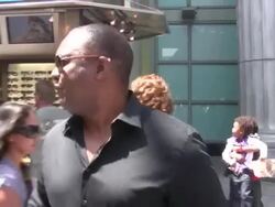 Rodney Peete & Holly Robinson Peete at Universal City Walk at the Celebrity Sightings in Los Angeles at Los Angeles CA. (Footage by WireImage Video/GettyImages) Stock Footage