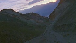 Death Valley Desert Fly-Through Canyon Zabriskie Stock Footage