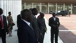 WRAP WAfrican leaders meet Gbagbo, post meeting, Liberians at UN News Clip