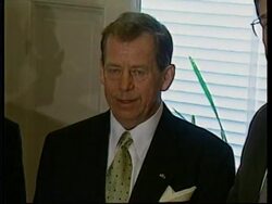 USA: CZECH PRESIDENT HAVEL VISITS CAPITOL HILL News Clip