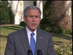 President Bush said Thursday that the House Democrats' version of a terrorist-surveillance bill would undermine America's security and that he would veto it News Clip