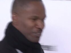 Jamie Foxx at the 19th Annual Elton John AIDS Foundation Academy Awards Viewing Party - Part 2 at West Hollywood CA. (Footage by WireImage Video/GettyImages) Stock Footage