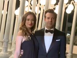 Olivia Wilde, Jason Sudeikis at LACMA Hosts 2013 Art + Film Gala Honoring David Hockney And Martin Scorsese Presented By Gucci Stock Footage