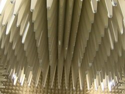 Shot of electromagnetic wave inspecting room at korea testing laboratory Stock Footage