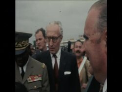 SYND 24/11/72 PRESIDENT POMOPIDOU ARRIVES IN TOGO News Clip