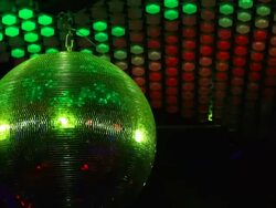 HD Rotating Disco Ball Close-up (Loopable) Stock Footage