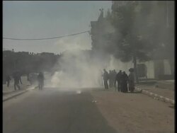 House in flames after airstrikes, injured in hospital in refugee camp News Clip