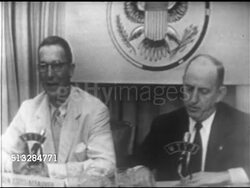 1952: DEMOCRATIC PRESIDENTIAL PRIMARY DEBATE: Senators Estes Kefauver (1903-1963) & Richard B. Russell (1897-1971 ) sitting side by side w/ WTVJ microphones, SOT Russell talking about working in Washington, Kefauver about importance of primaries. Instructional Video