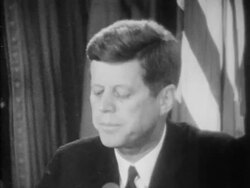 JFK Cuban Missile Crisis speech - Part 9 of 14 Stock Footage