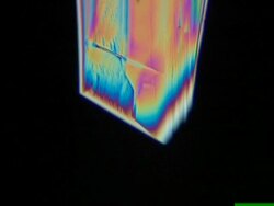 Tartaric acid crystals growing from aqueous solution Stock Footage