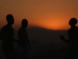 Football In Brazil - Morro Da Sao Carlos Favela Stock Footage