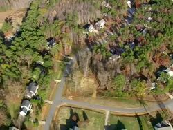 MS AERIAL View of town scape / North Carolina, United States Stock Footage