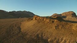 Aerial shot with ridge in Big Bend National Park, Texas. Stock Footage