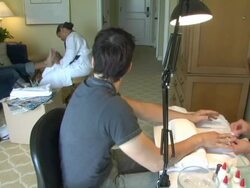 Johnnie Walker Blue Gentlemen's Suite Celebration TV's Biggest Night Stock Footage