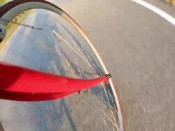 Riding a road bike Stock Footage