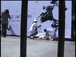 Los Angeles city officials are preparing for massive crowds downtown during Tuesday's public memorial for Michael Jackson at Staples Center, even though only 17,500 tickets are being offered to the public. News Clip