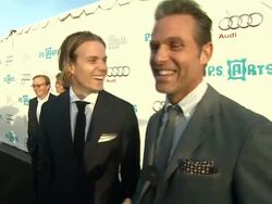 INTERVIEW: Ross Cassidy & Jeffrey Alan Marks on the evening, why it's important to have the arts in the public schools Stock Footage