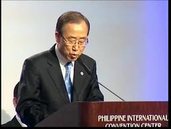 UN Secretary-General speaks during visit News Clip