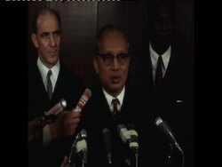 SYND 20/01/1970 UNITED NATIONS SECRETARY GENERAL, U THANT, ARRIVES IN PARIS News Clip