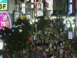 HA, Shinjuku streetscene at night, Tokyo, Japan Stock Footage