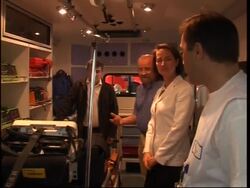 Socialist candidate visits a homelessness services office News Clip