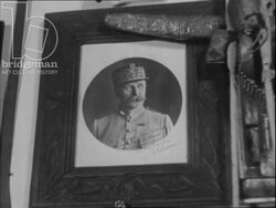 Sheikh in Biskra. Farmers and children with animals. Algeria, 1947 Stock Footage