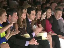 Heidi Klum, Zac Posen and Nina Garcia in Audience Stock Footage