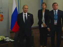AUSTRALIA G20 David Cameron and Vladimir Putin Meeting News Clip