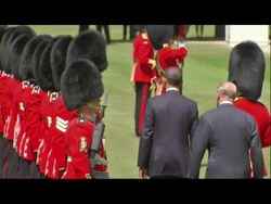 Barack Obama Inspects Irish Guards at the Palace News Clip