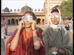 Cambodia/India - Total Eclipse News Clip