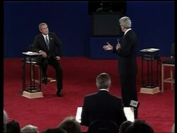 Bush and Kerry Presidential candidate debate News Clip